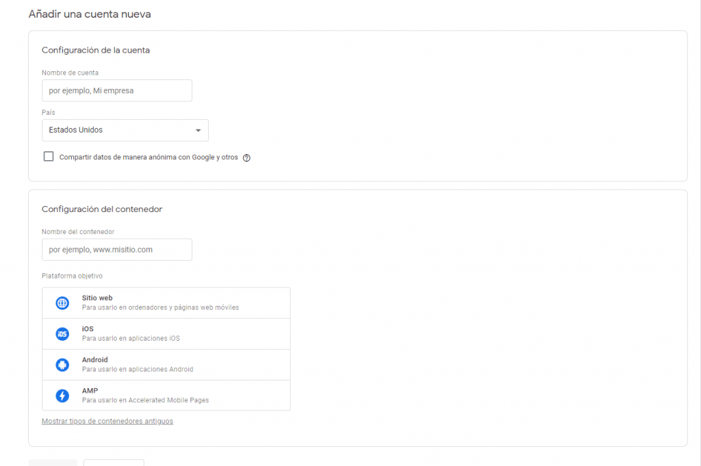 datos de registro en google tag manager