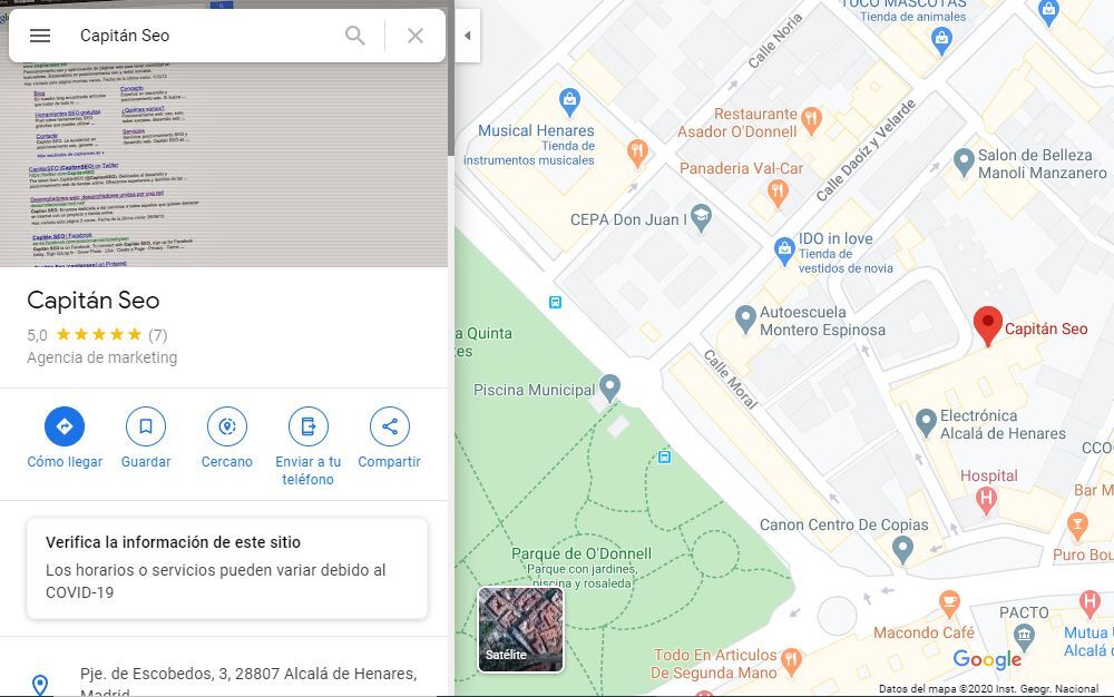 google my business - maps