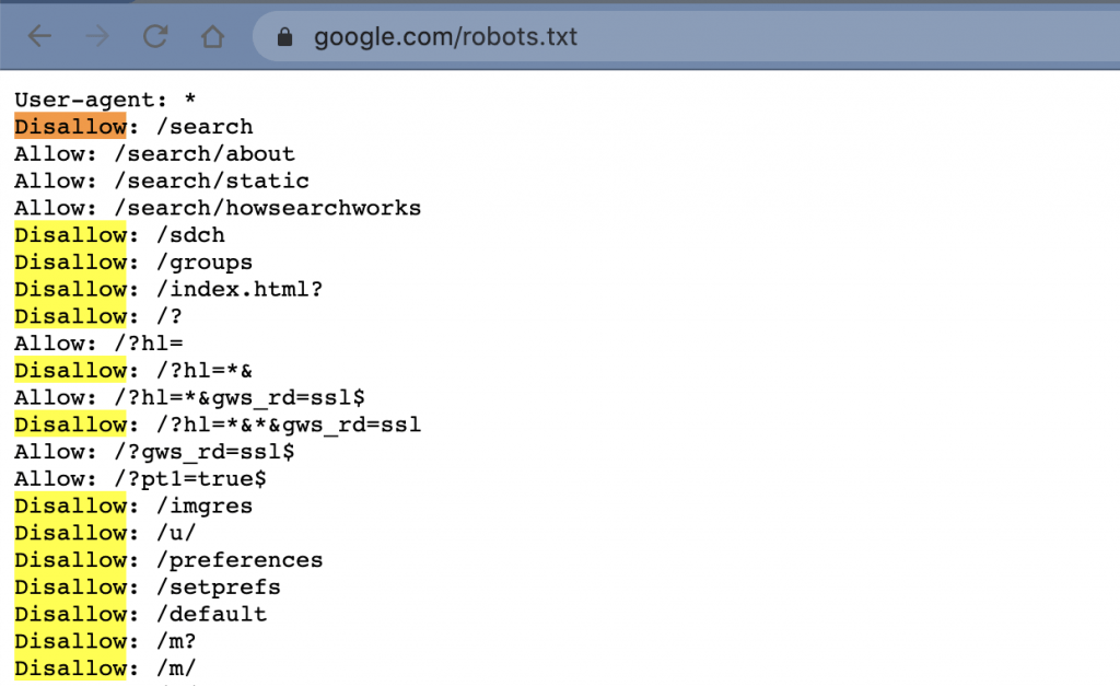 google robot.txt google robot.txt
