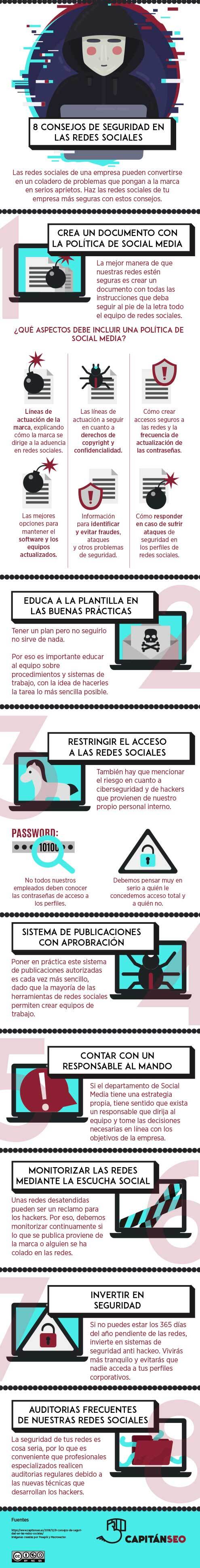 8 Consejos de seguridad en las redes sociales