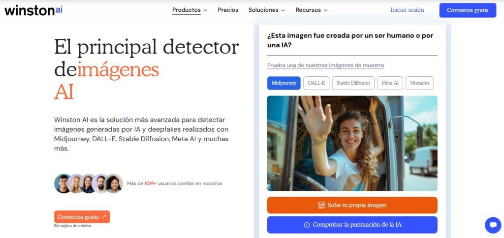 Cómo saber si una imagen fue generada por IA con Winston AI 