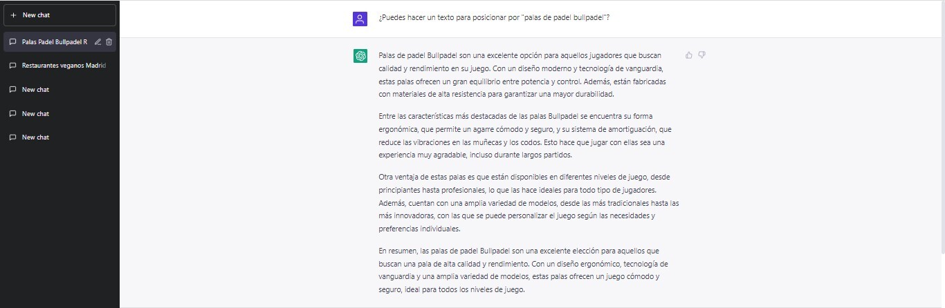 Ejemplo de copias en chatgpt por un concepto Ejemplo de copias en chatgpt por un concepto