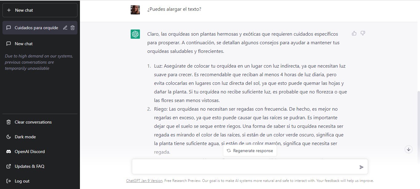 Ejemplo de repetición en chatgpt Ejemplo de repetición en chatgpt